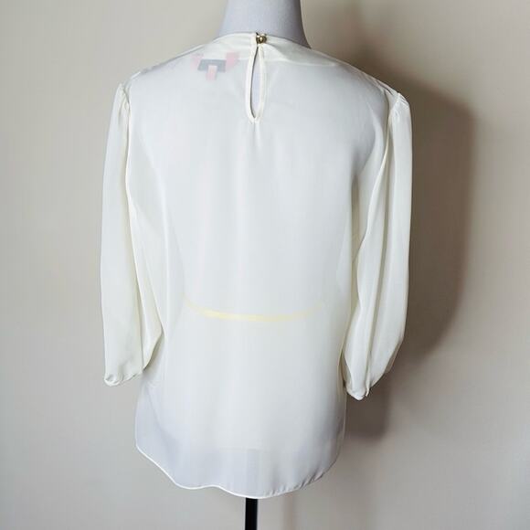 Ted Baker Ivory Layered Blouse - Picture 5 of 5